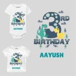 3rd Birthday-dino Toddler clothes