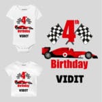 4th Birthday-Car Toddler Outfit