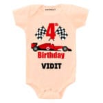 4th Birthday-Car Toddler Outfit