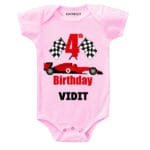 4th Birthday-Car Toddler Outfit