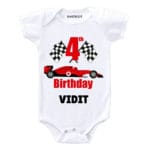 4th Birthday-Car Toddler Outfit