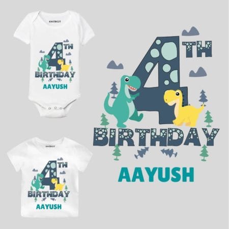 4th Birthday-dino Toddler outfit