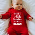 Mommys little valentine Baby Jumpsuit