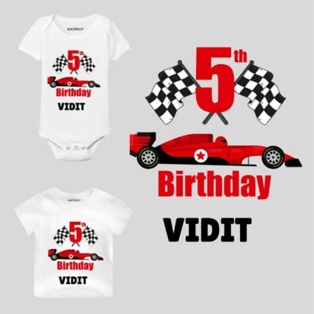 5th Birthday-Car Personalized Outfit