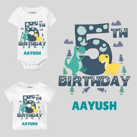 5th Birthday-dino Toddler wear