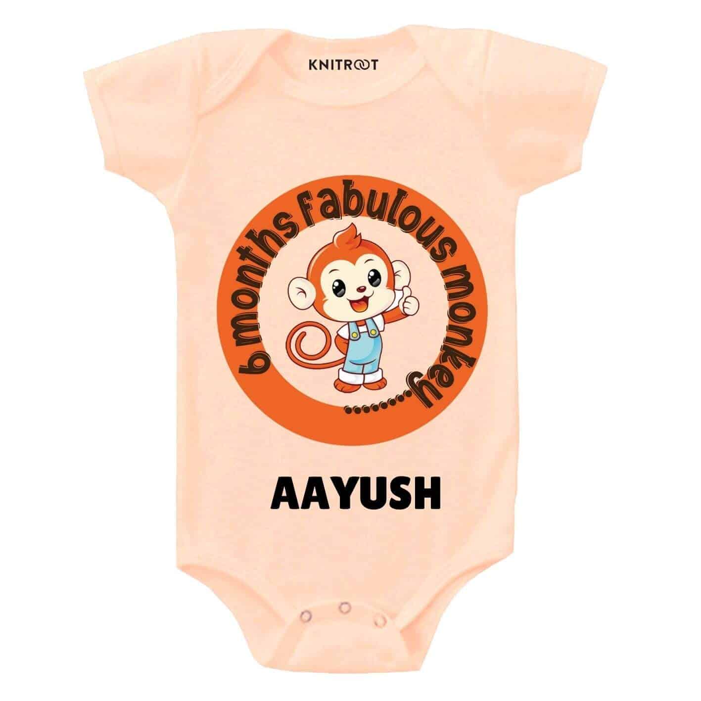 6 Months Monkey Baby Clothes