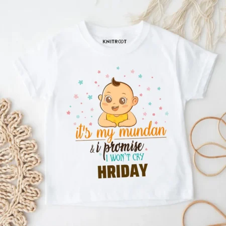 Mundan i won't cry Customized Baby Wear