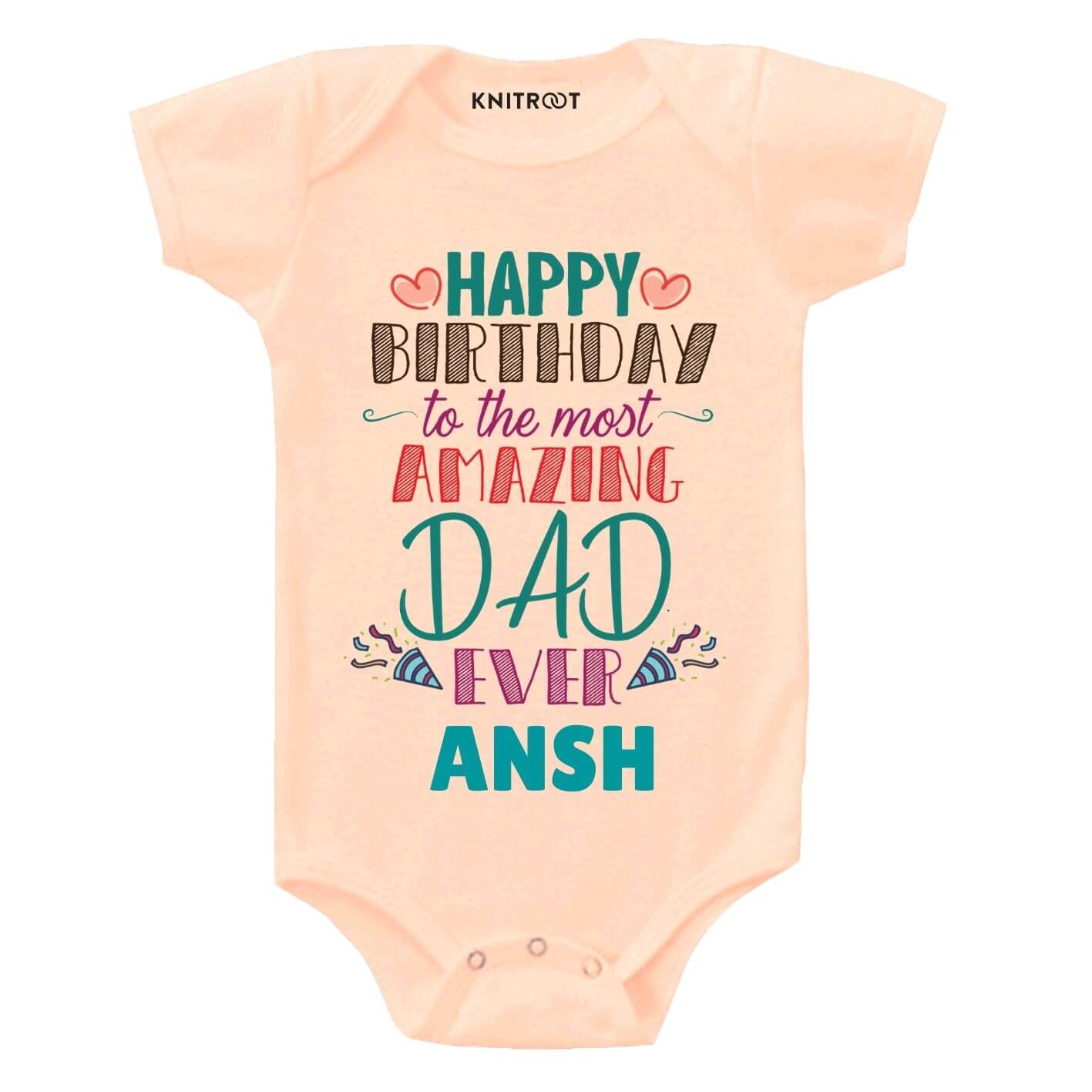 Amazing Dad Birthday Baby Outfit