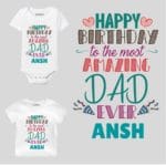 Amazing Dad Birthday Baby Outfit