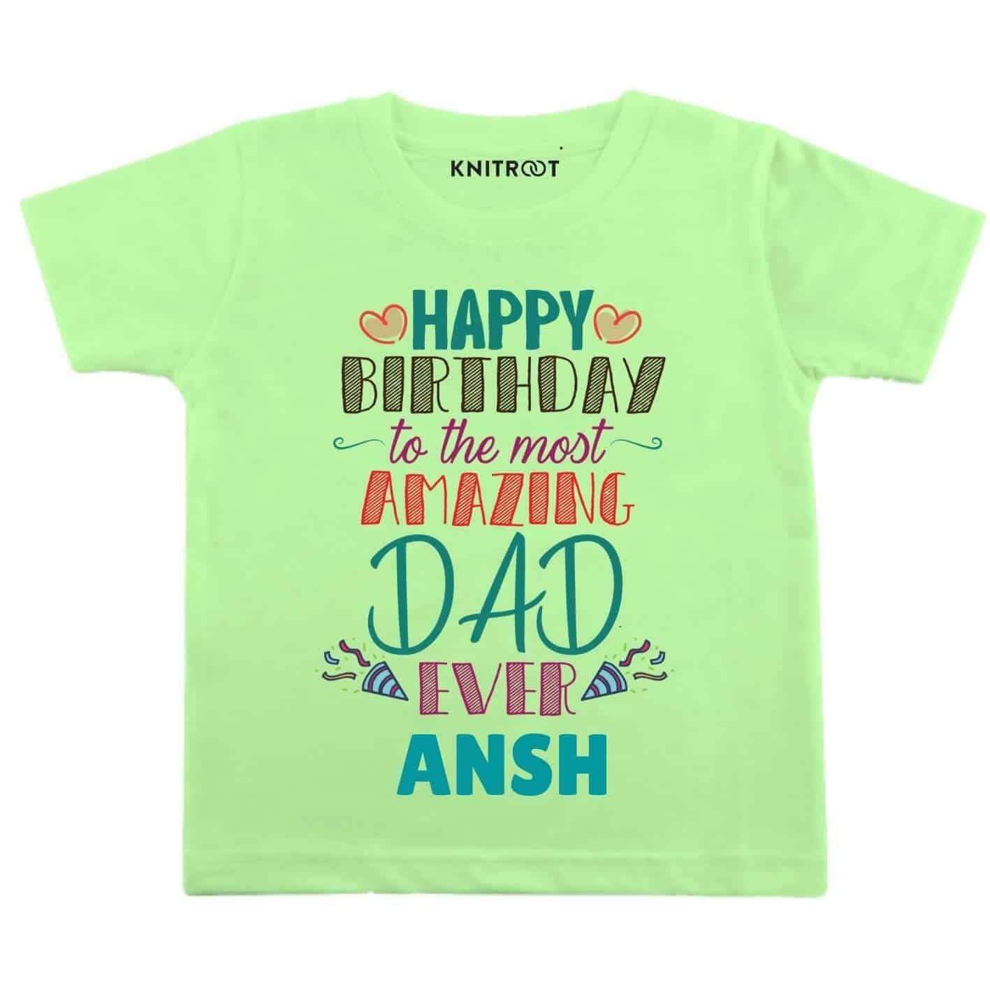 Amazing Dad Birthday Baby Outfit