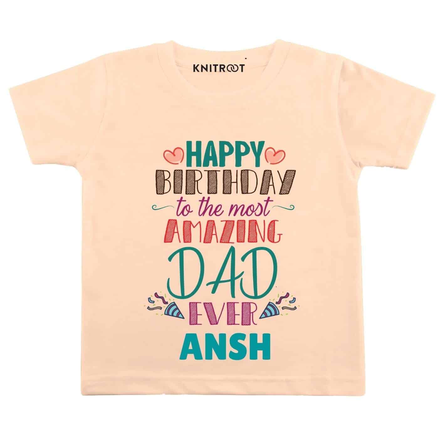 Amazing Dad Birthday Baby Outfit