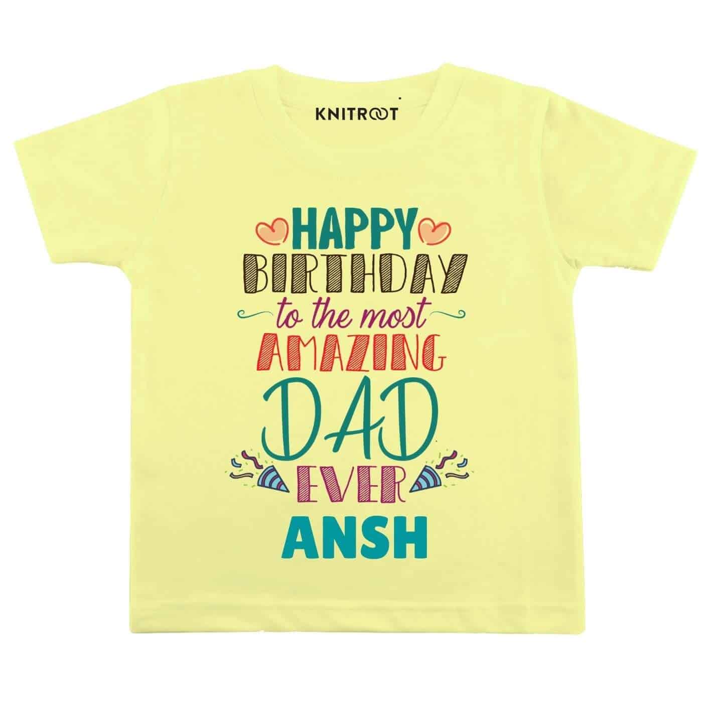 Amazing Dad Birthday Baby Outfit