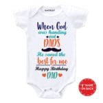 Best for Me Dad Birthday Baby wear