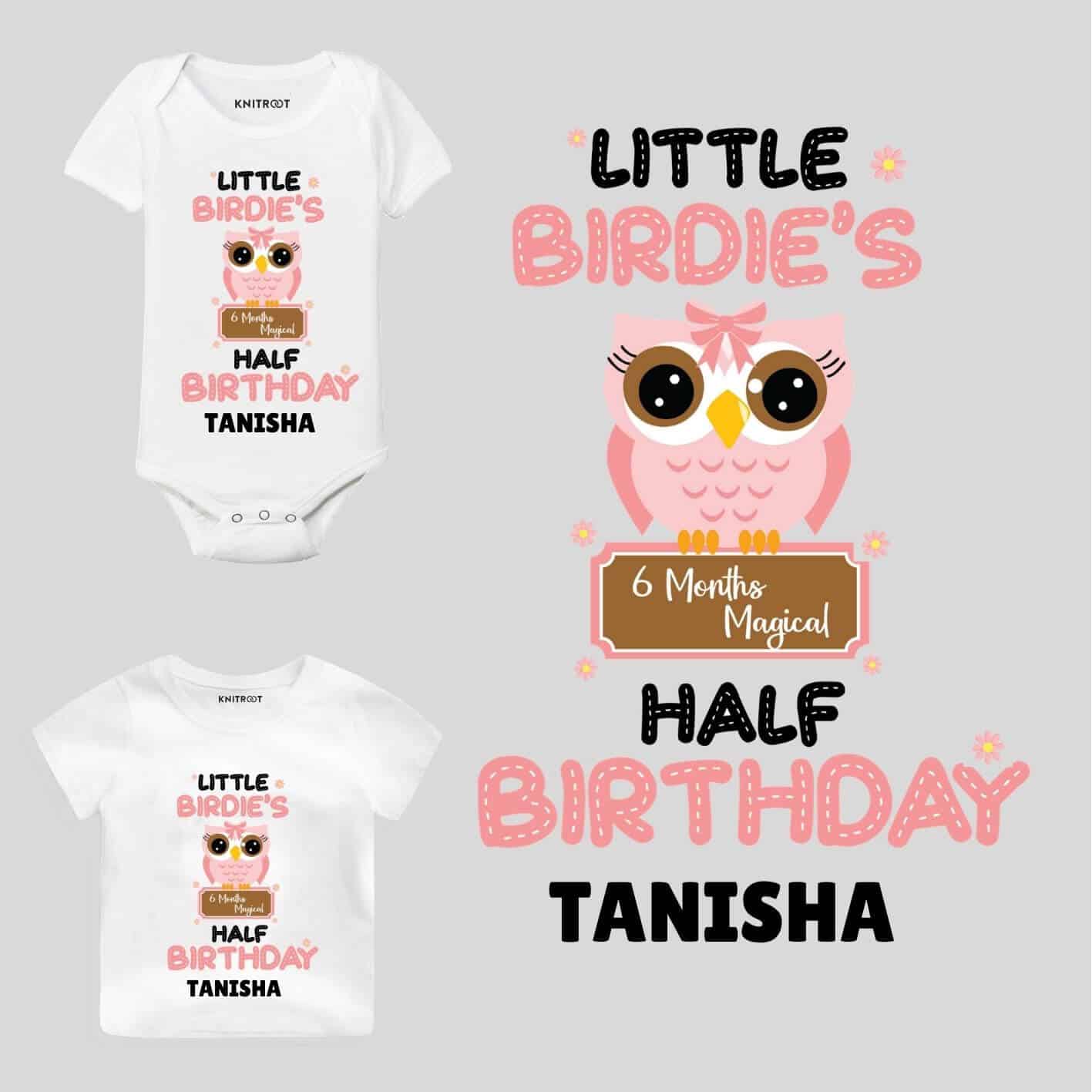 Birdie's Half Birthday wear my half birthday outfit boy