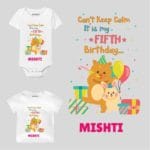 Calm it's fifth birthday Toddler wear