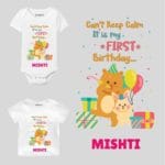 Calm it's first birthday Toddler outfit