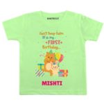 Calm it’s first birthday Toddler outfit