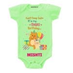 Calm it’s third birthday Toddler outfit