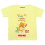 Calm it’s third birthday Toddler outfit