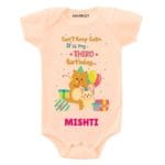 Calm it’s third birthday Toddler outfit