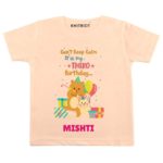 Calm it’s third birthday Toddler outfit