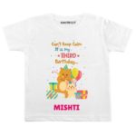 Calm it’s third birthday Toddler outfit