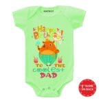 Coolest Dad Birthday Baby Outfit