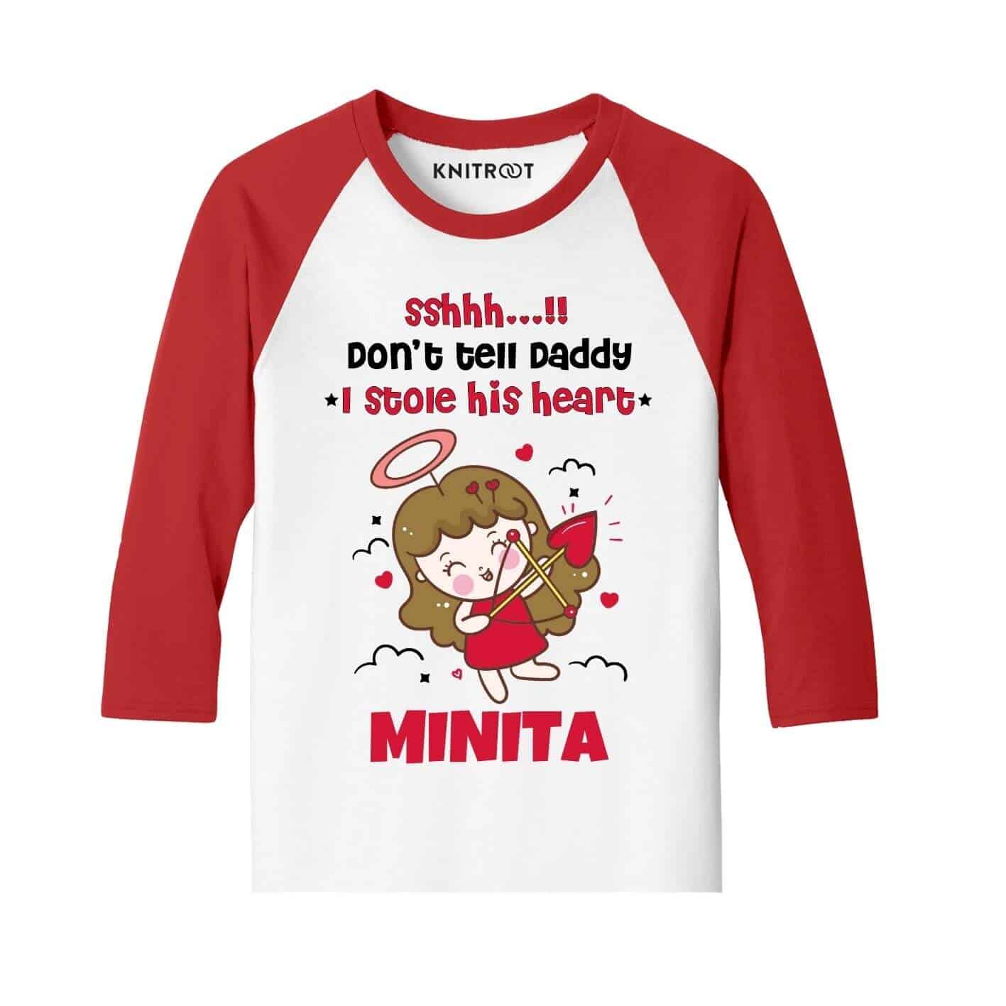 Don't tell daddy i stole his heart Kids Tees