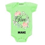 Five Birthday-floral Toddler wear