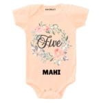 Five Birthday-floral Toddler wear