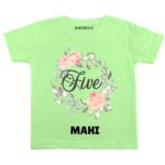 Five Birthday-floral Toddler wear