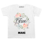 Five Birthday-floral Toddler wear