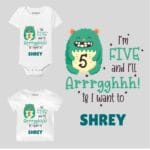 Five and i’ll Arrghh Toddler outfit