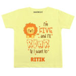 Five and i’ll roar Toddler wear