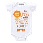 Five and i’ll roar Toddler wear