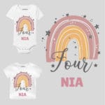 Four Birthday Personalize Toddler wear
