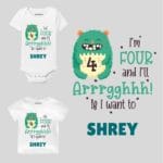 Four and i'll Arrghh Toddler clothes