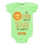 Four and i’ll roar Birthday wear