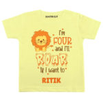 Four and i’ll roar Birthday wear