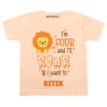 Four and i’ll roar Birthday wear