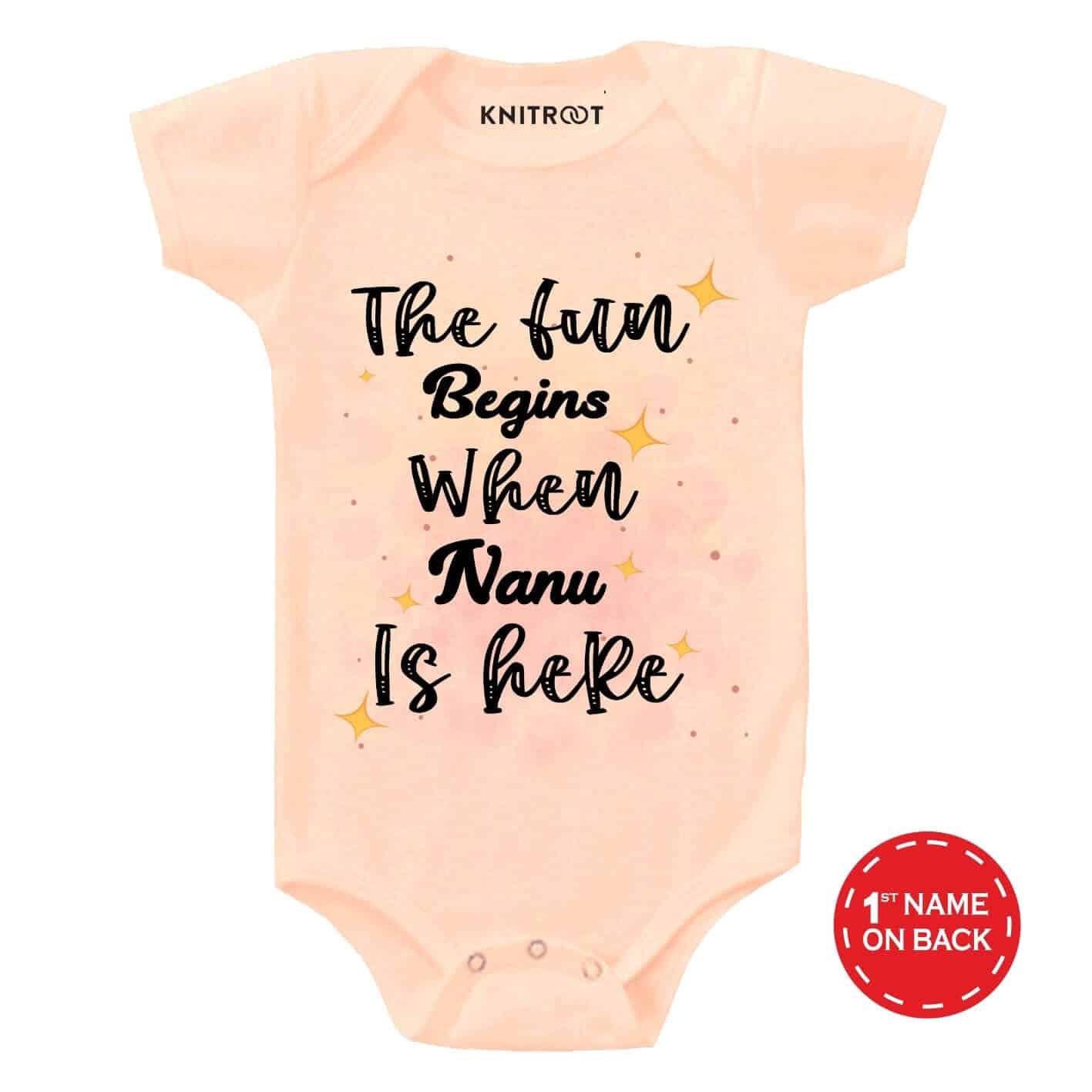 Fun begins nanu baby outfit