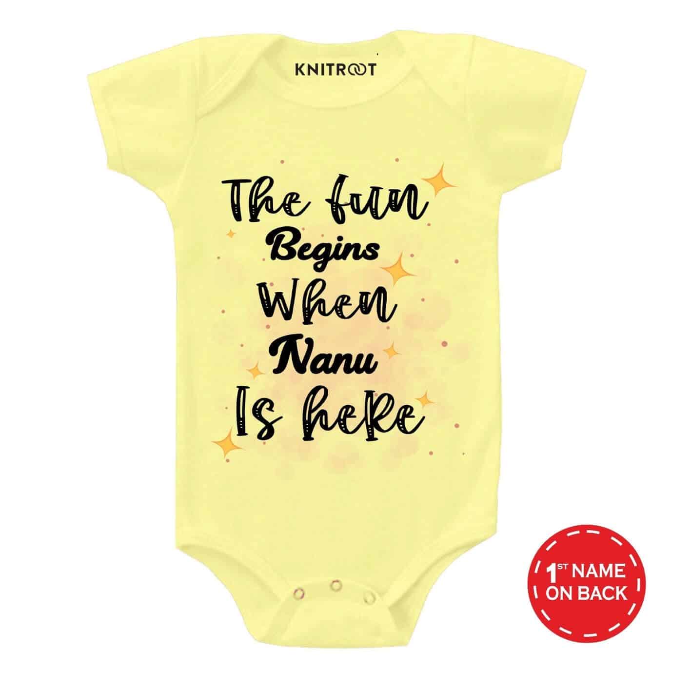 Fun begins nanu baby outfit