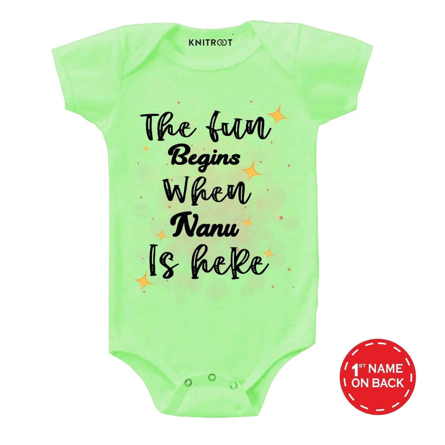 Fun begins nanu baby outfit