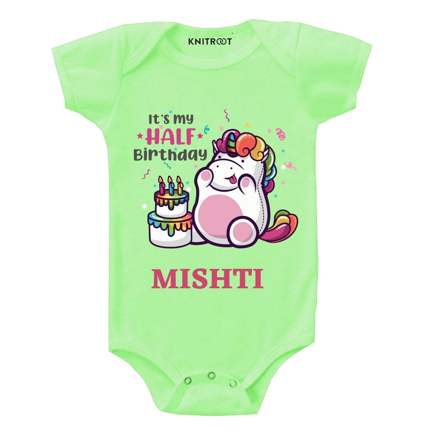 Half Birthday-cake Baby wear