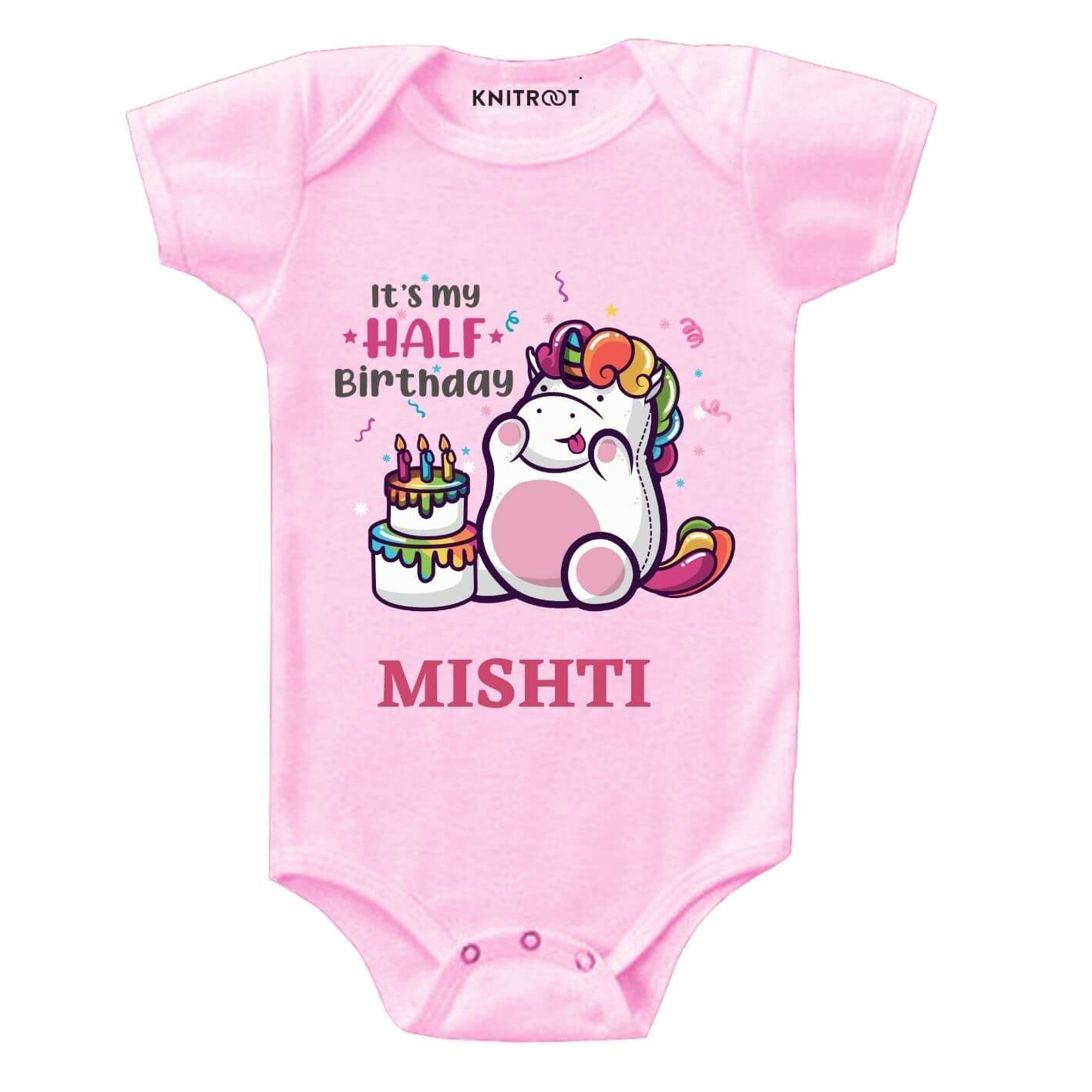 Half Birthday-cake Baby wear