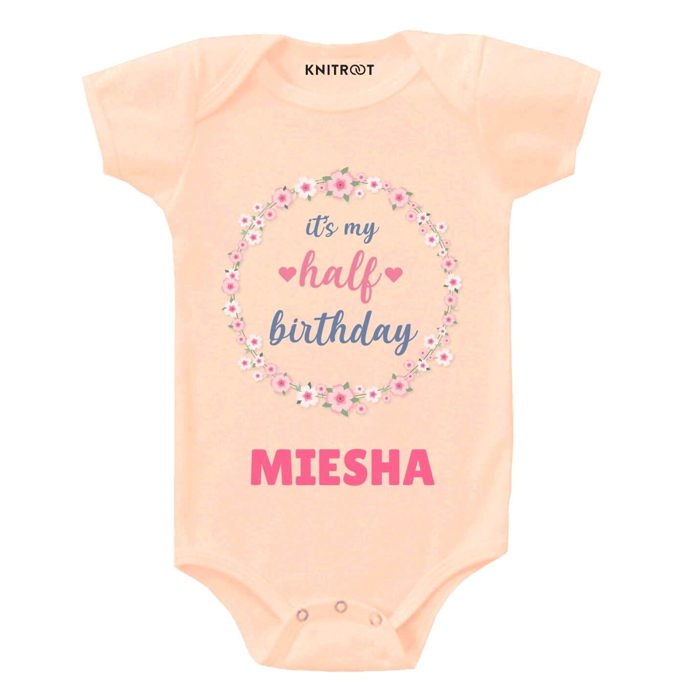 Half Birthday-floral Outfit