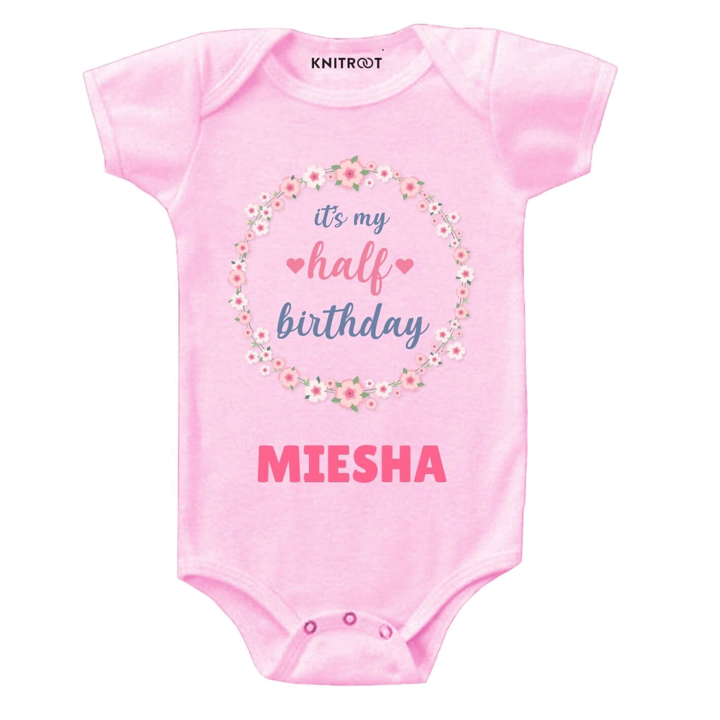 Half Birthday-floral Outfit