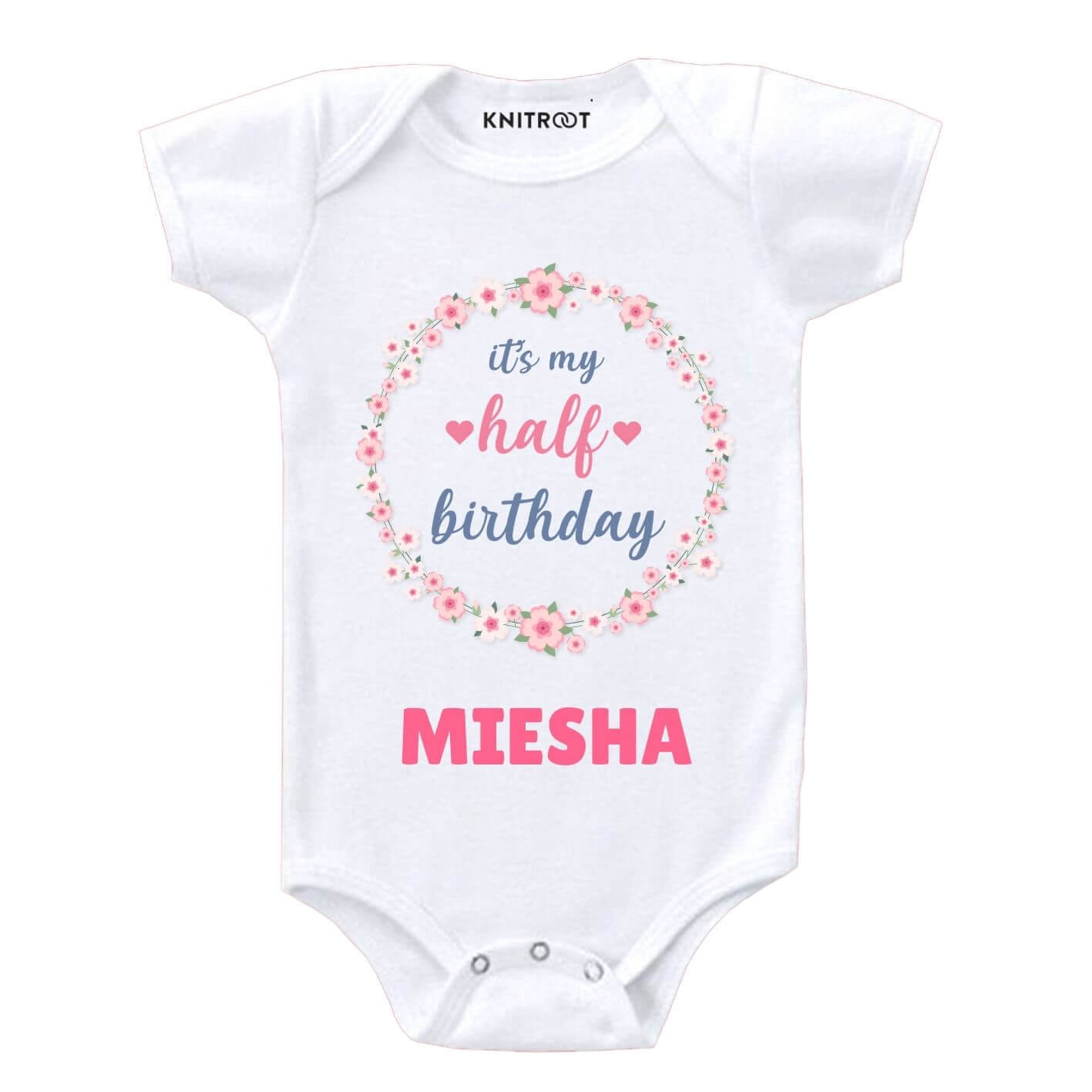 Half Birthday-floral Outfit