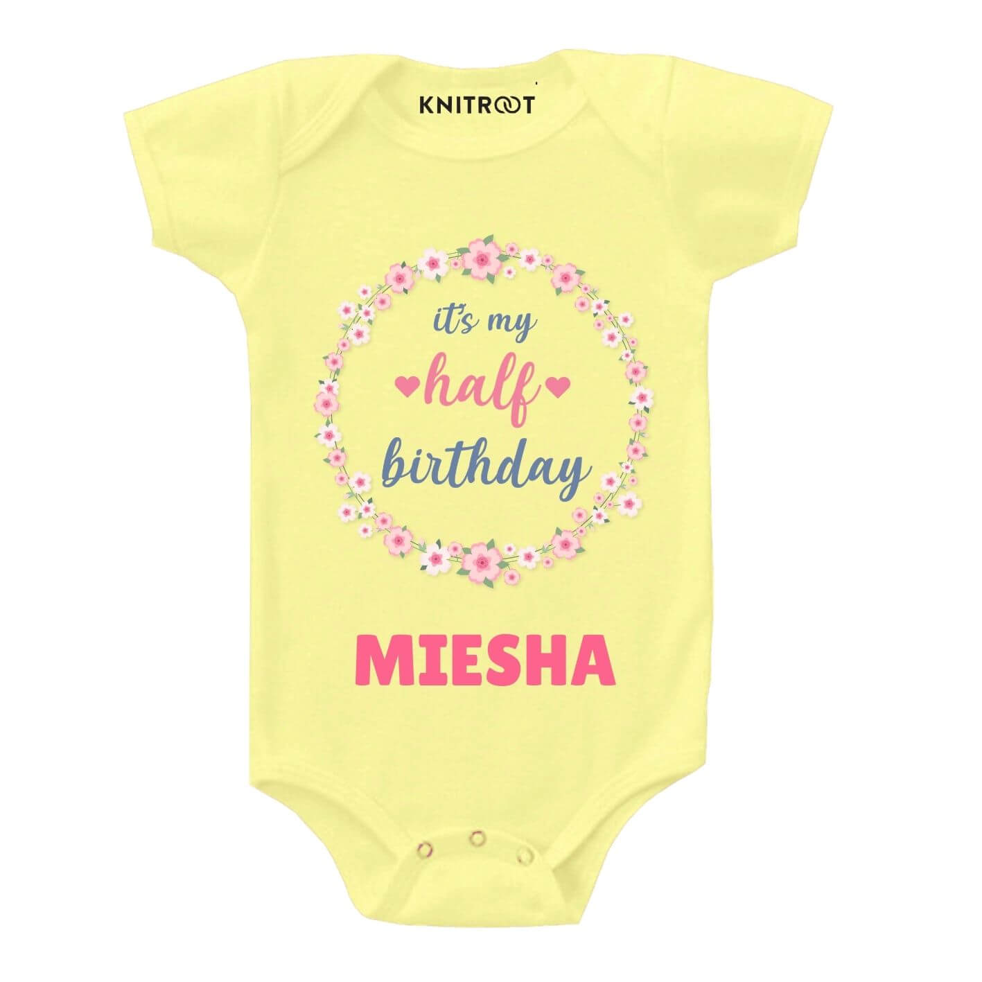 Half Birthday-floral Outfit