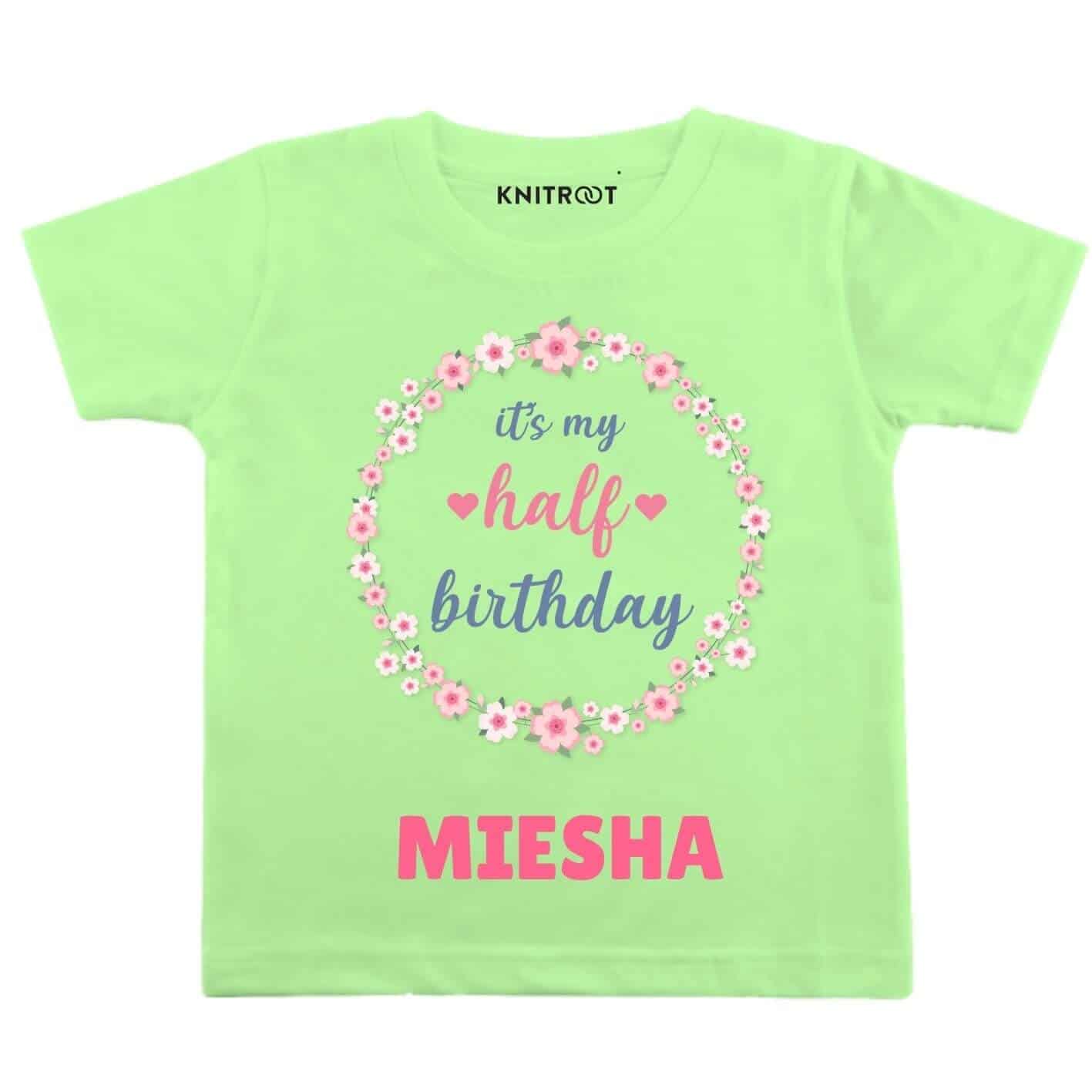 Half Birthday-floral Outfit